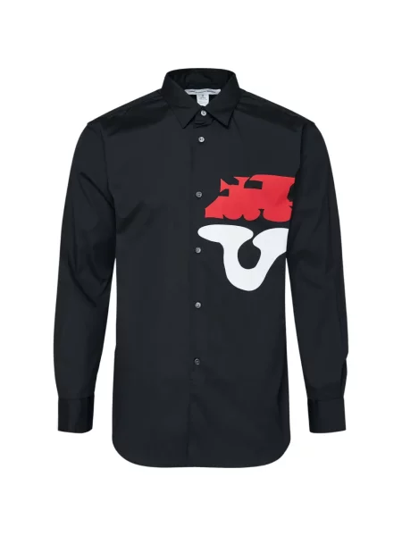 Lung cămașă Comme Des Garçons Shirt cu imagine negru