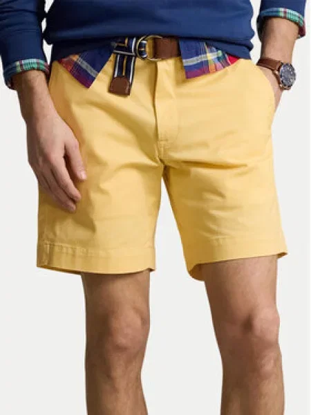 Polo Ralph Lauren Šortky z materiálu žlutá