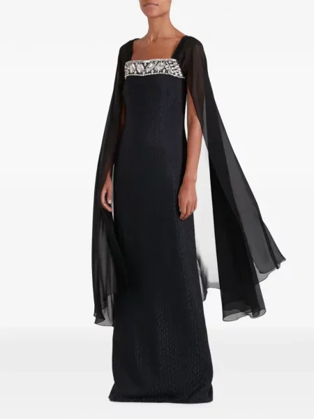 Rochie maxi Temperley London negru