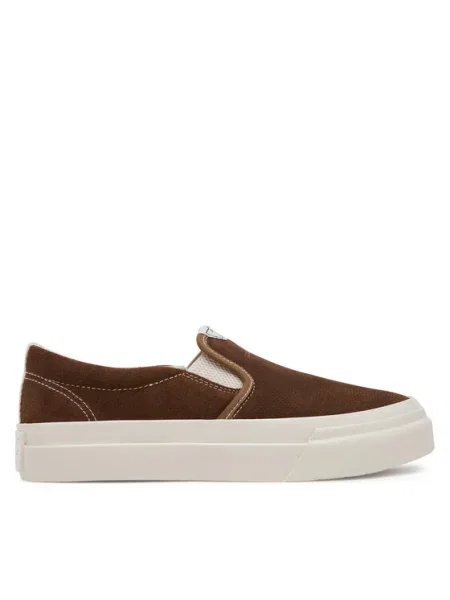 Ниски кецове Stepney Workers Club LISTER RAW SUEDE кафяво