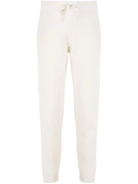 Pantaloni Cashmere In Love din cașmir alb