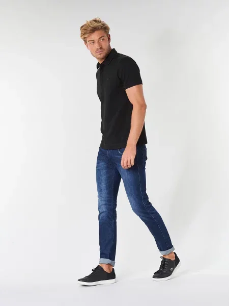 Tricou polo Lacoste negru