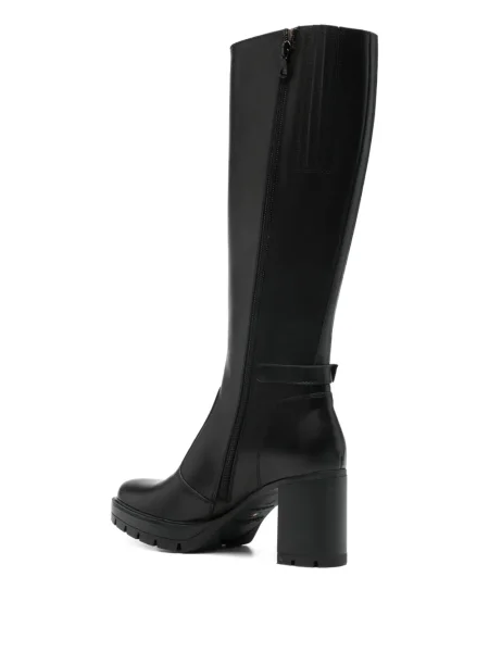 Botine Nero Giardini cu cataramă negru