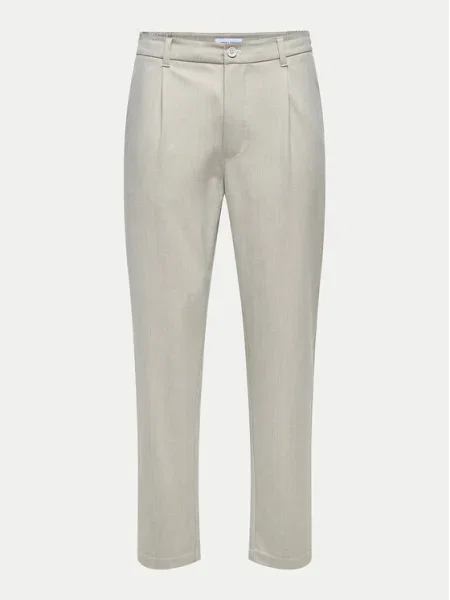 Only & Sons Pantaloni chino Lou Tapered Fit bej