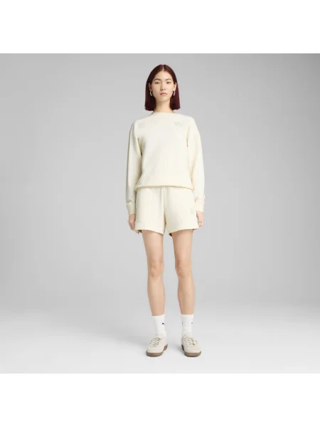 Puma Športne kratke hlače ESS Elevated 5" Écru bela