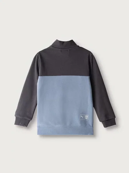 Puma кофта дитяча з бавовною X TRANSFORMERS Graphic Half-Zip