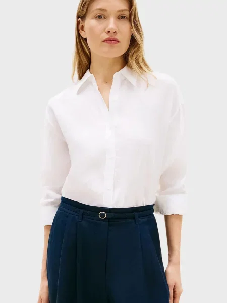 Лляна сорочка Tommy Hilfiger біла