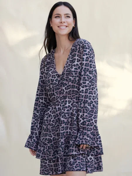 A LOT LESS Rochie Liliana' maro