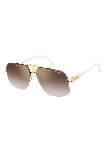 Ochelari de soare Carrera cu imprimeu geometric auriu