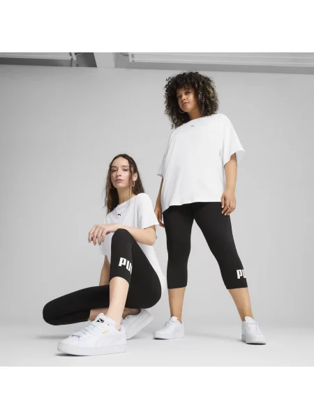 Legginsy z małym logo No. 1 ESS czarne