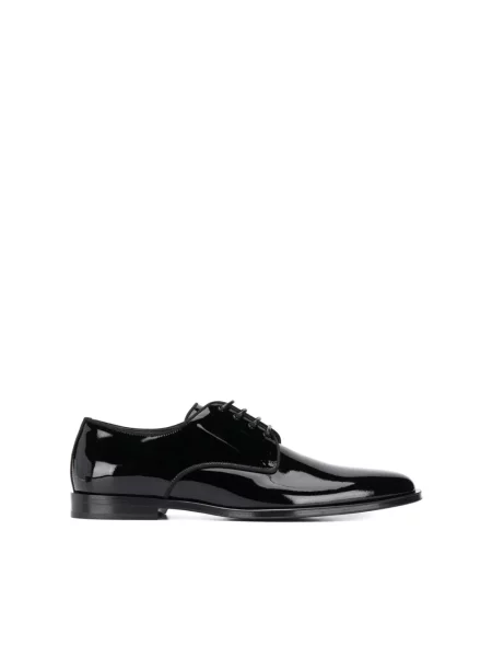 Derby Dolce And Gabbana skórzany klasyczny czarny