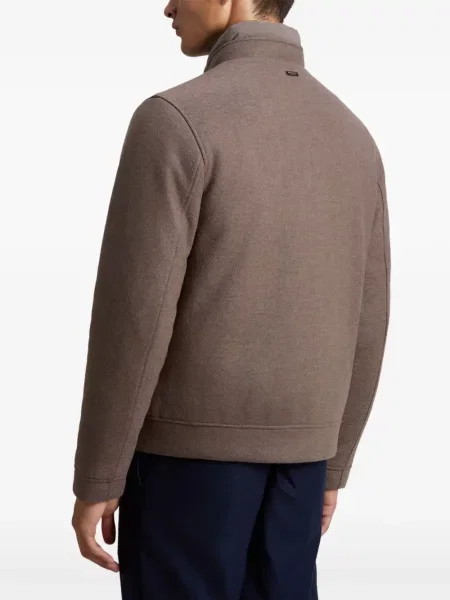 Geacă bomber Woolrich de lână maro