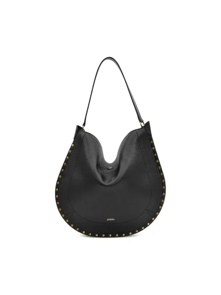 Torebka hobo Isabel Marant bez fiszbin czarna