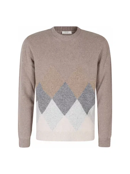 Sweter Seventy brązowy