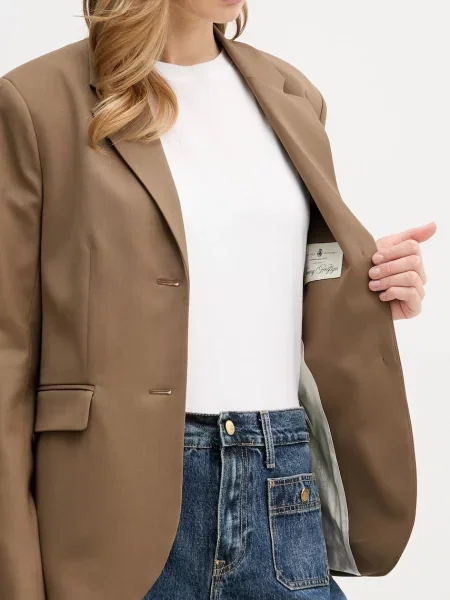 Tommy Hilfiger Сако с вълна кафяво