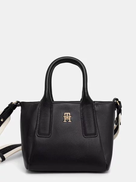 Rucsac Tommy Hilfiger din piele negru