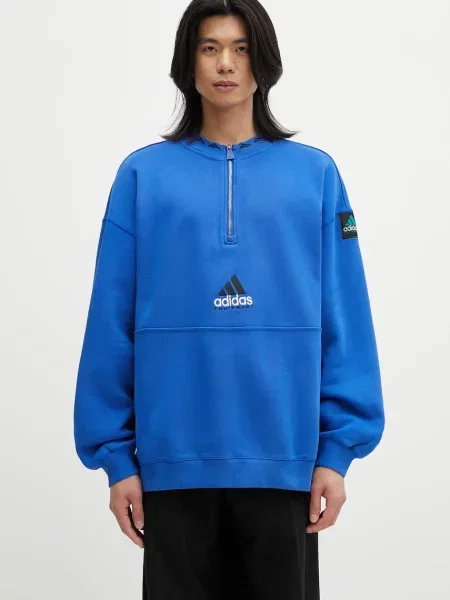 Mikina adidas Originals Eqt Fleece Hz s aplikací modrá