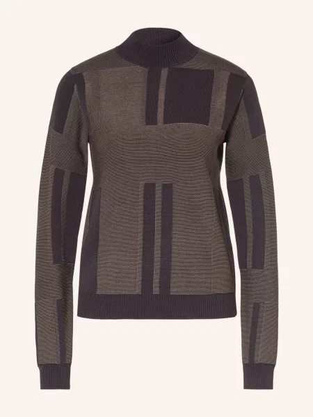 Reiss Sweter Faro braun czarny