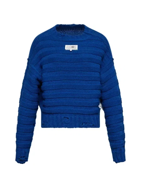 Pulover Mm6 Maison Margiela de lână albastru