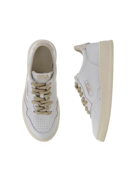 AUTRY sneakers din piele Medalist Low alb