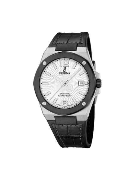 FESTINA Analogové hodinky Watch Vallee Swiss Made stříbrná