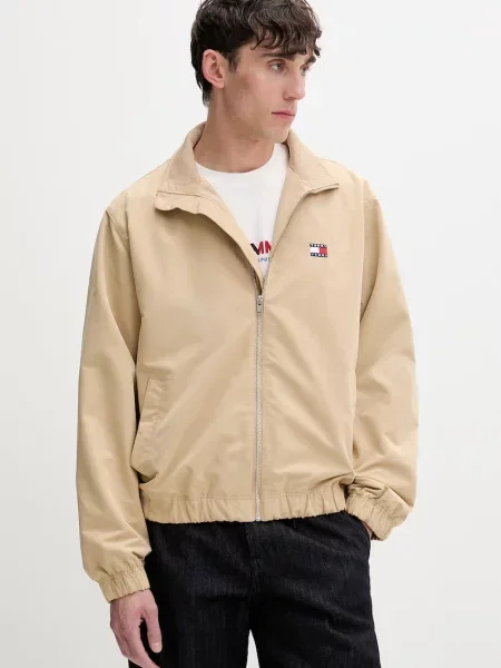 Tommy Jeans geacă de tranziție pentru bărbați bej