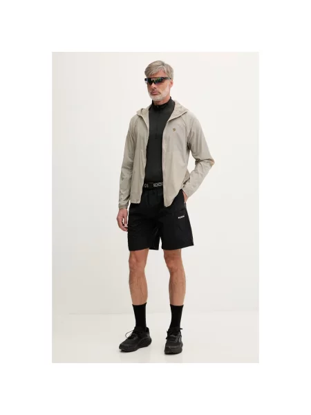 Fjallraven kurtka przeciwdeszczowa Keb Lätt beżowa
