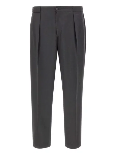 Pantaloni Briglia 1949 de lână plisate gri