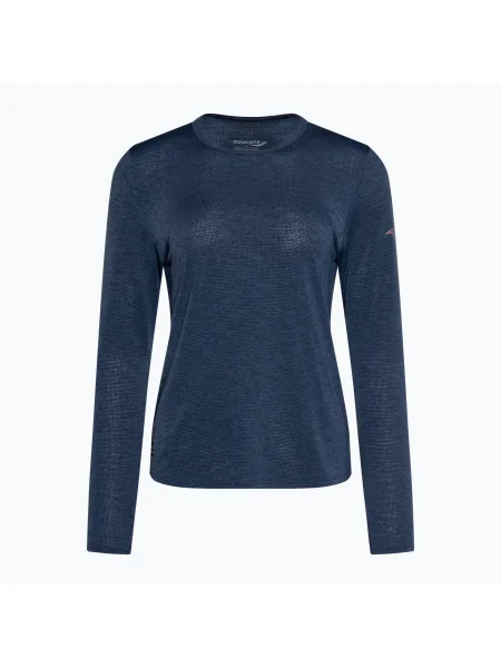 Olcsóbban. Férfi Saucony Stopwatch navy heather hosszú ujjú futócipő. Méret: M haditengerészet