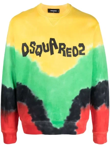 Hanorac Dsquared2 cu imagine galben