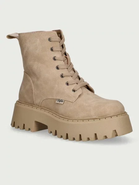 Buffalo botki Aspen Lace Up Mid Warm beżowe