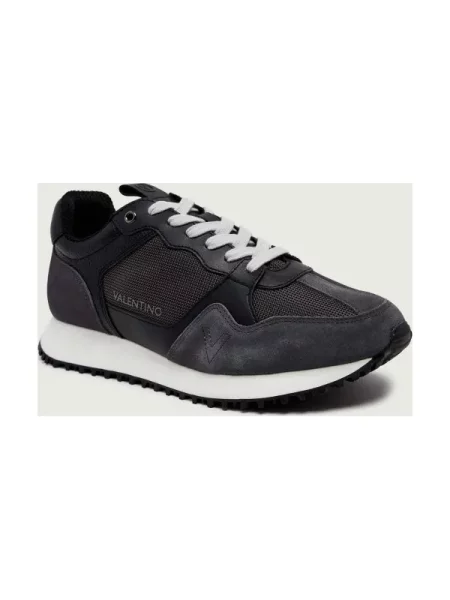 Valentino Sneakers | piele întoarsă cu adaos de piele gri