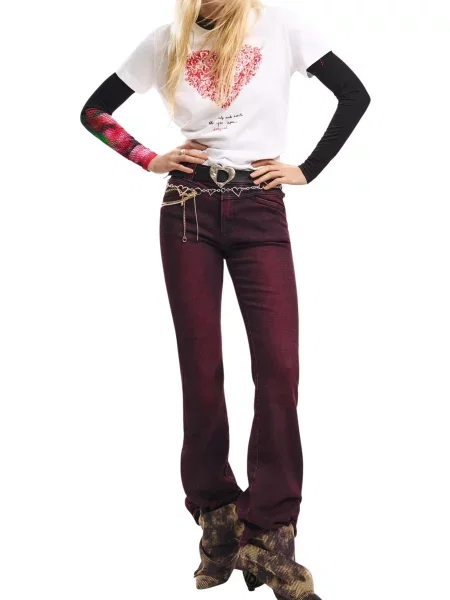 Majica Desigual s potiskom z vzorcem srca bela