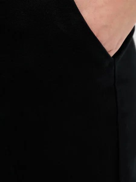 Штани Sisley пряма середня посадка чорний