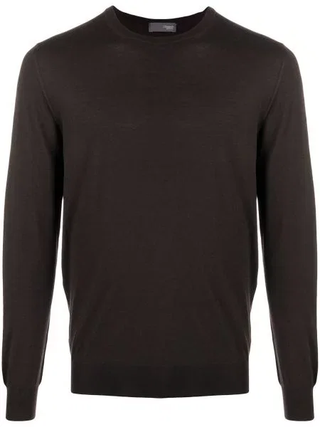Tricou Drumohr de lână maro