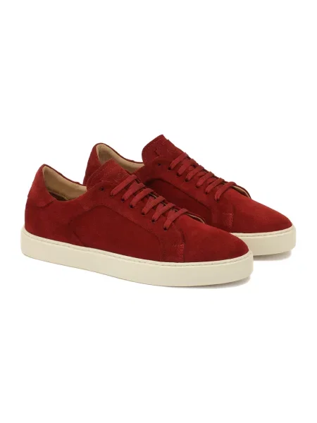 Sneakersy Kazar skórzane czerwone