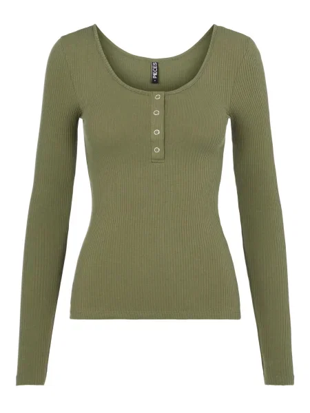 PIECES Tricou Kitte oliv