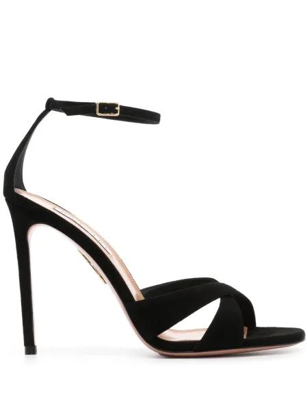 Sandale Aquazzura din piele de căprioară negru