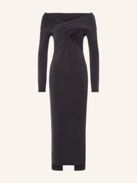 Allsaints Jerseyové Šaty Delta tmavě šedá