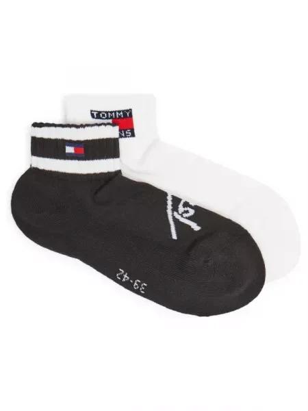 Tommy Jeans 2 db-os zokni szett fekete