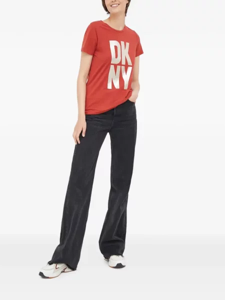 Tricou Dkny cu imagine roșu