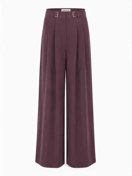 Hoermanseder Pantaloni Gigi burgundy roșu