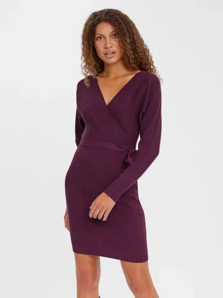 VERO MODA Pletena obleka HOLLY robida