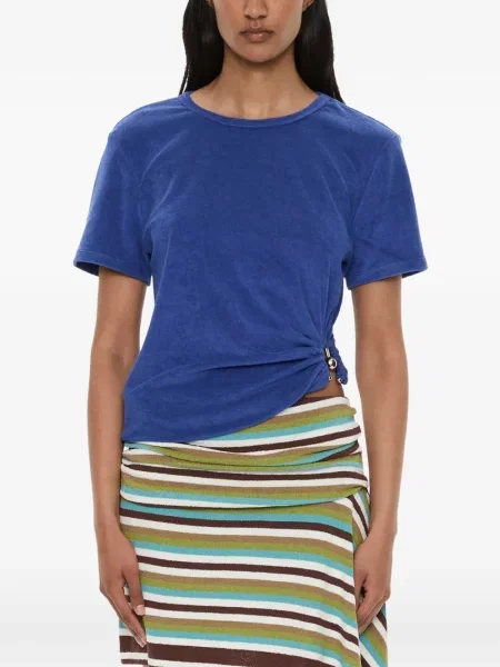Tricou Christopher Esber cu decolteu rotund albastru