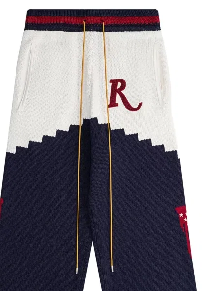 Pantaloni Rhude tricotate albastru