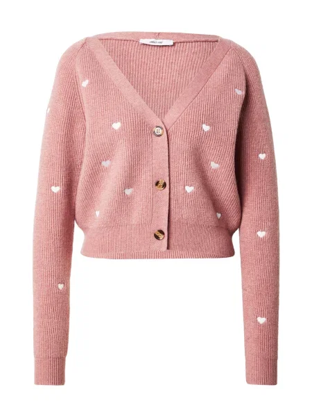 ABOUT YOU Geacă tricotată Lana roz pal alb