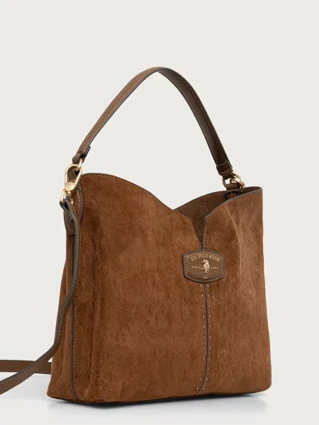 U.S. Polo Assn. geantă crossbody pentru femei CHESTNUT maro