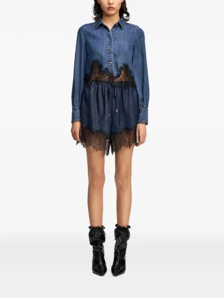 Cămașă Cinq A Sept din dantelă albastru