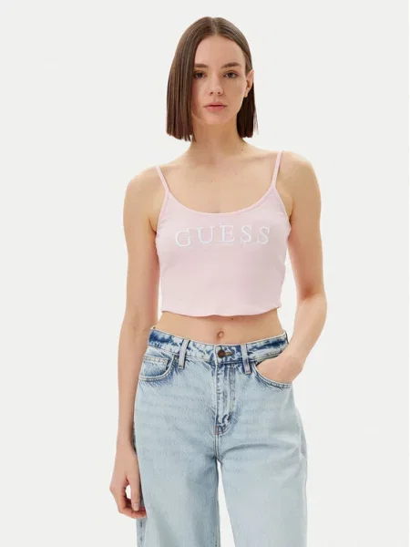 Guess Top Regular Fit roza