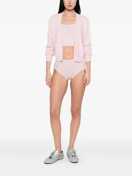 Cardigan From Future cu decolteu în V roz